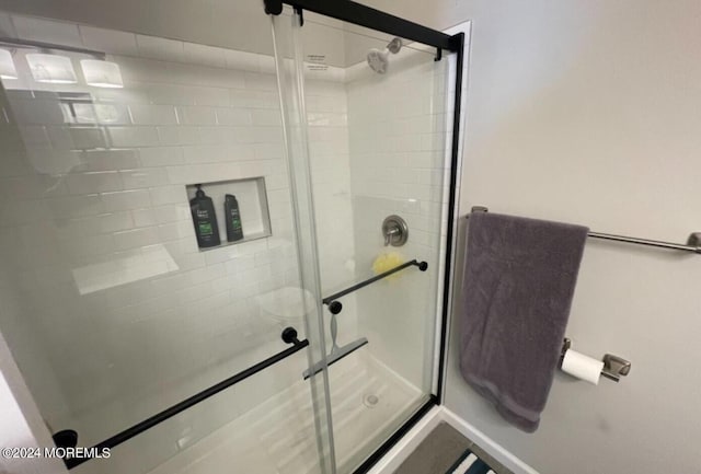 bathroom with walk in shower