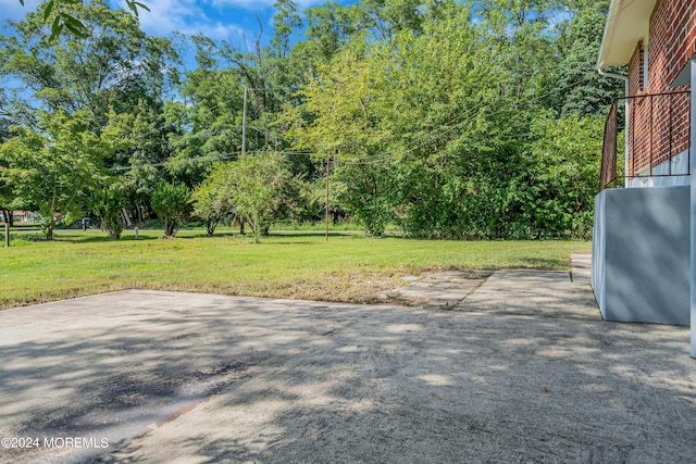 view of yard with a patio area