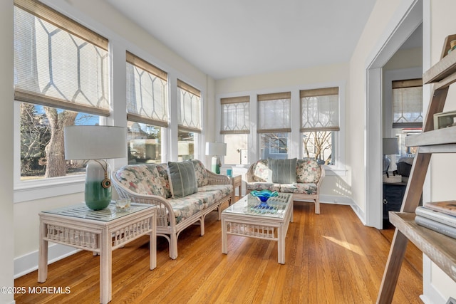 sunroom / solarium featuring a wealth of natural light