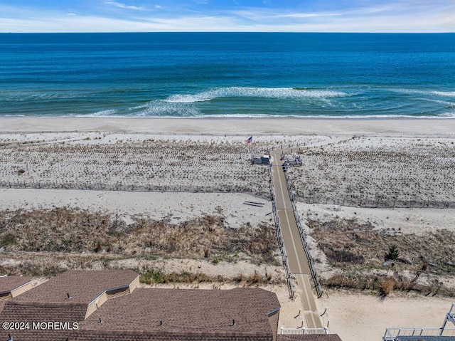 property view of water with a view of the beach