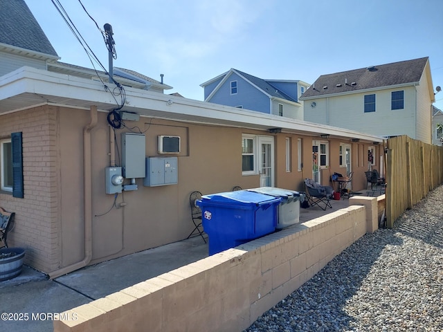 rear view of house featuring a patio