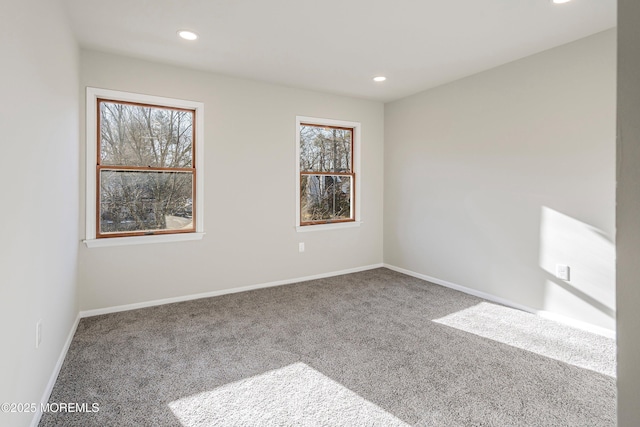 spare room featuring carpet floors