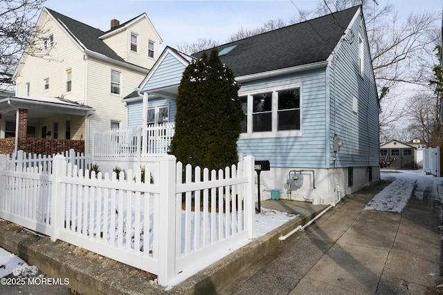 view of front of home