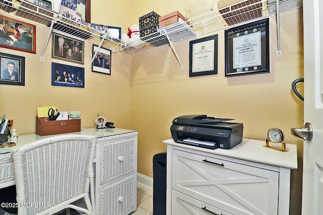 interior space featuring tile patterned floors