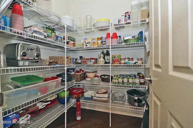 view of pantry