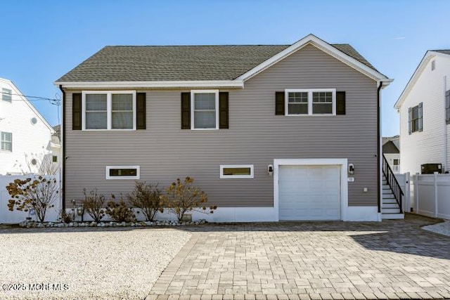 view of front of house featuring a garage