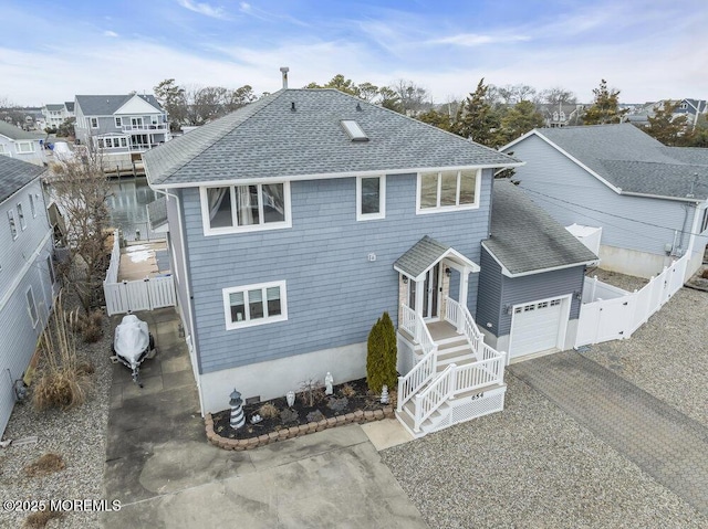 view of front of home featuring a garage