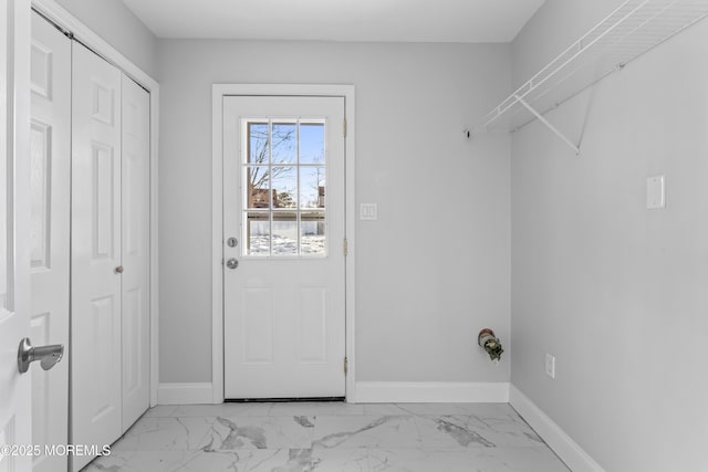 view of laundry room