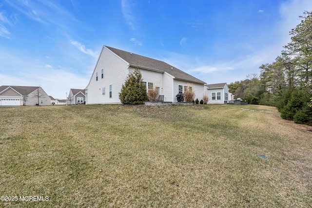 exterior space with a lawn