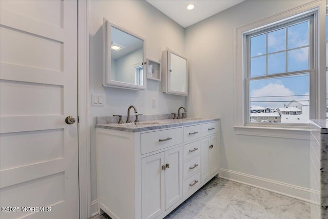 bathroom featuring vanity