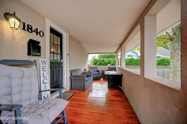 view of patio / terrace with an outdoor living space