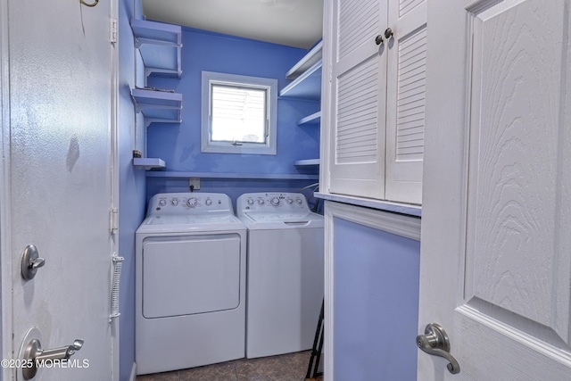 laundry area with washer and clothes dryer