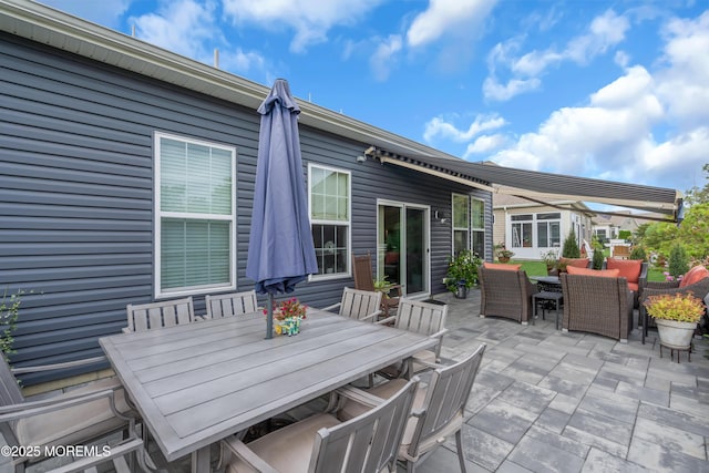 view of patio / terrace featuring outdoor lounge area