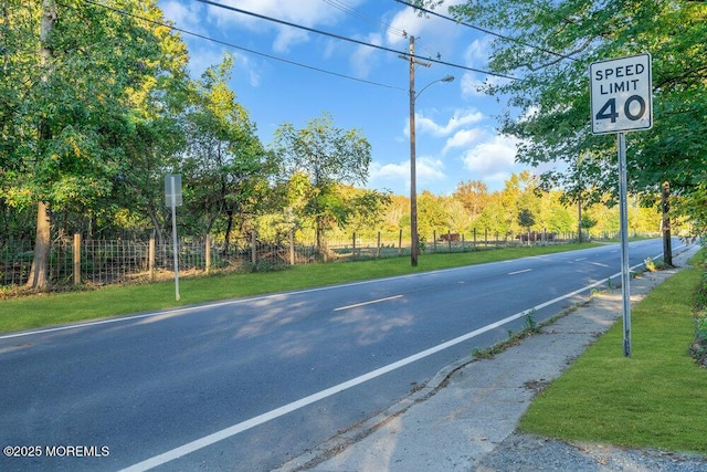 view of road