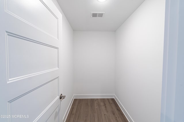 interior space with hardwood / wood-style flooring