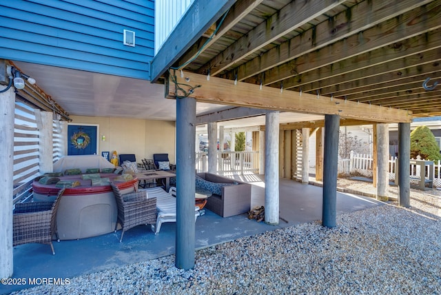 view of patio / terrace with an outdoor hangout area