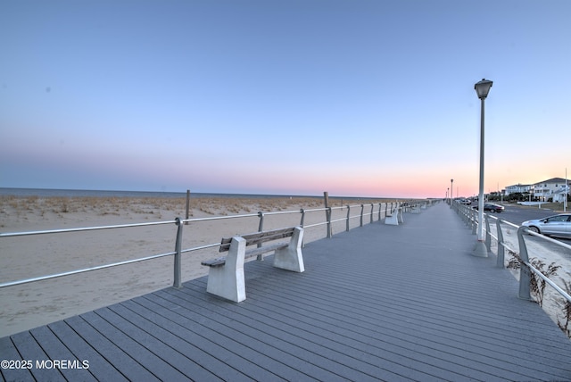 view of dock area