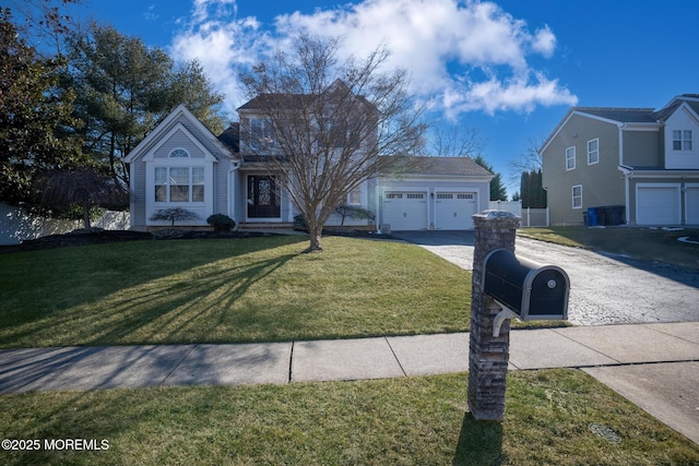 view of front property with a front yard