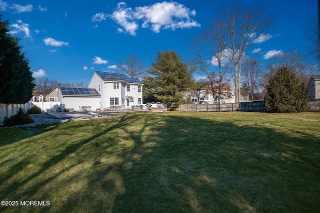 view of yard with a patio area