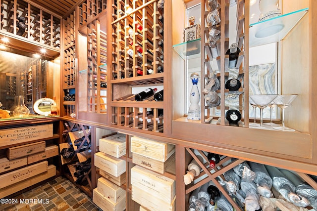 view of wine room