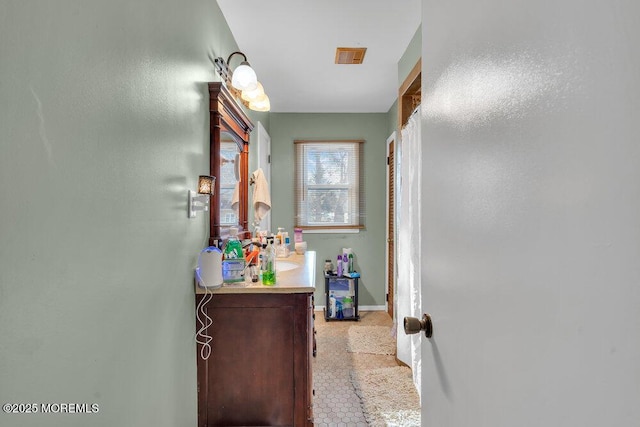 bathroom featuring vanity