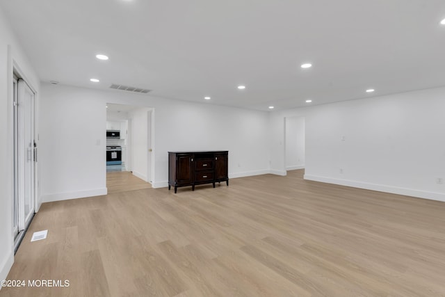 interior space featuring light hardwood / wood-style flooring