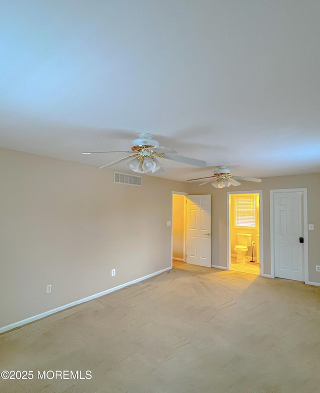 169 Docare Rd, Jackson, NJ 08527 - empty room featuring light carpet, ceiling fan, and baseboards