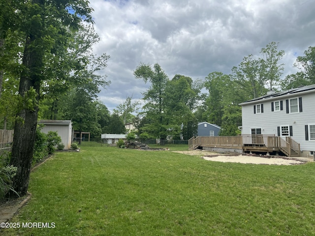 169 Docare Rd, Jackson, NJ 08527 - view of yard with a deck