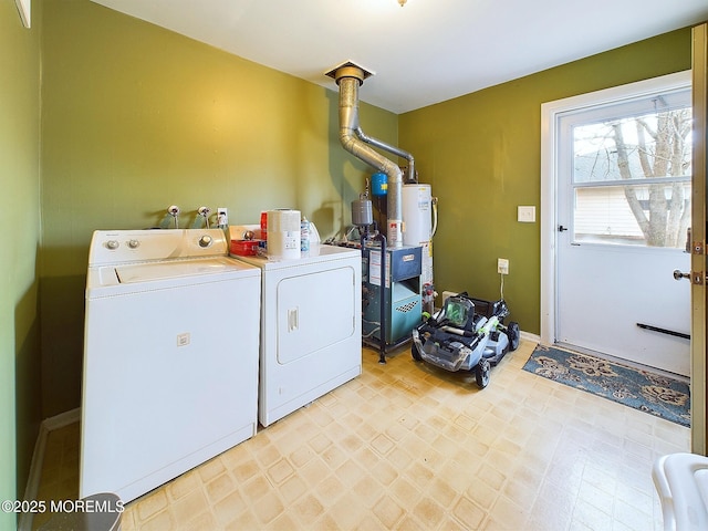 laundry room featuring independent washer and dryer