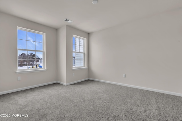 view of carpeted empty room