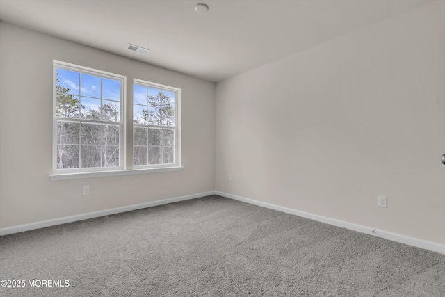 view of carpeted empty room