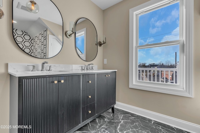 bathroom featuring vanity