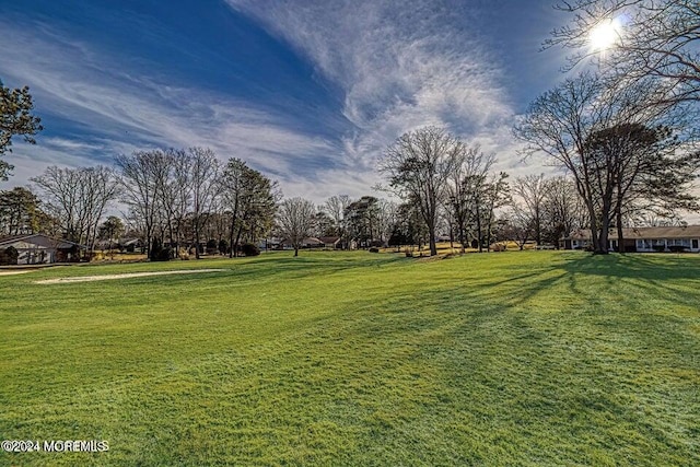 surrounding community featuring a lawn