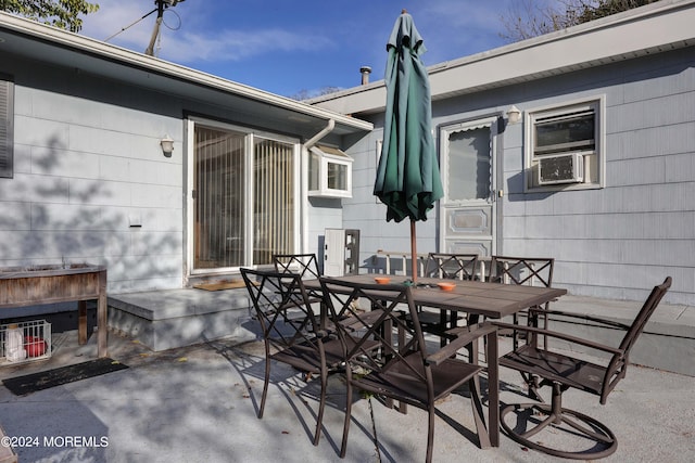 view of patio / terrace featuring cooling unit