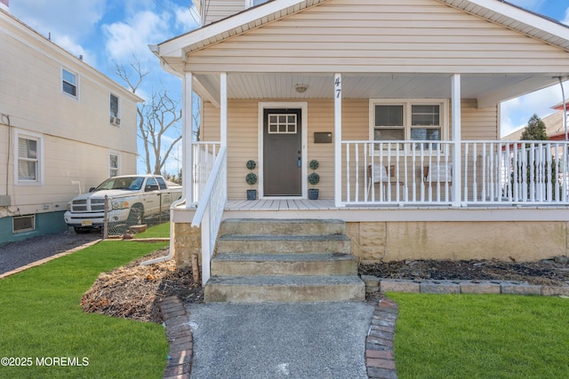 view of front of house featuring a porch