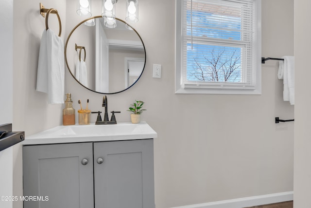 bathroom featuring vanity