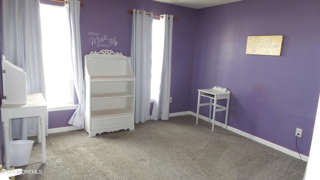 unfurnished bedroom featuring carpet floors