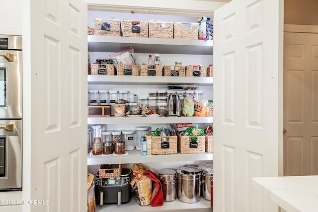 view of pantry