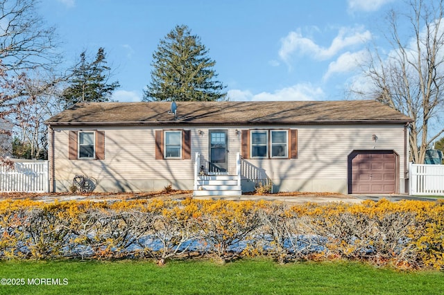 ranch-style house with a garage