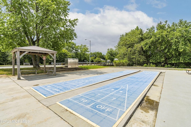 view of property's community featuring a gazebo