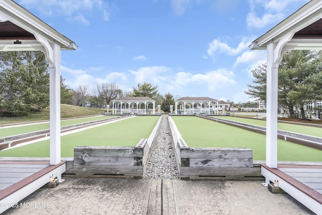 view of home's community featuring a gazebo