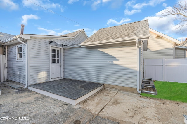 doorway to property featuring a patio area