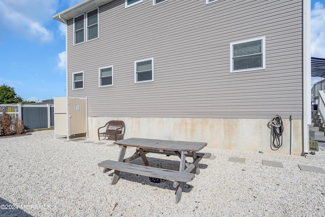 view of home's exterior featuring a patio