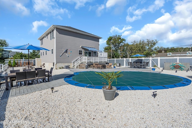 view of pool with a patio