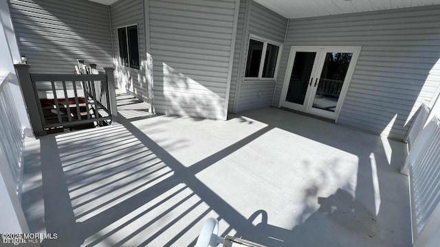 view of patio with french doors