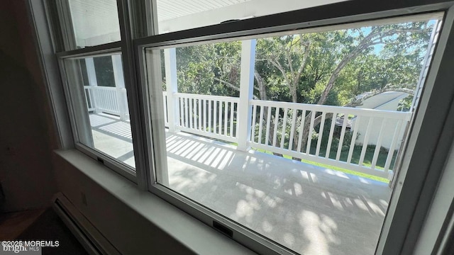 view of doorway to outside