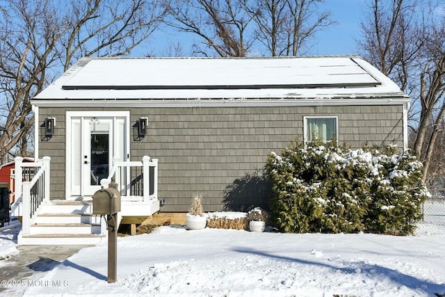 view of bungalow-style home