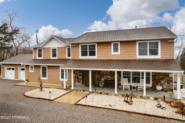 view of front of home featuring a patio