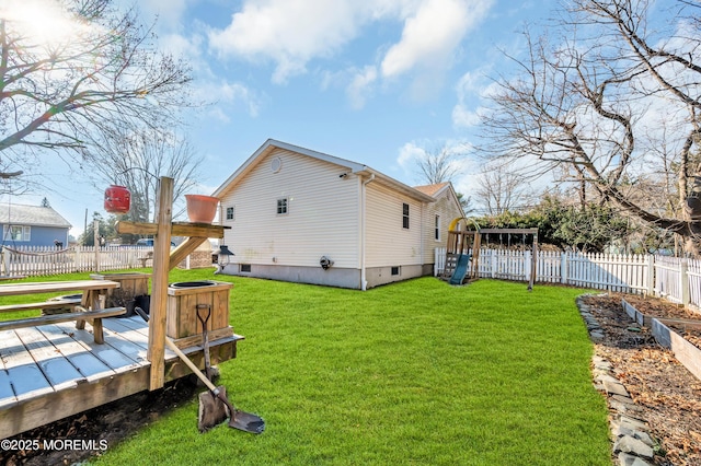 exterior space with a wooden deck