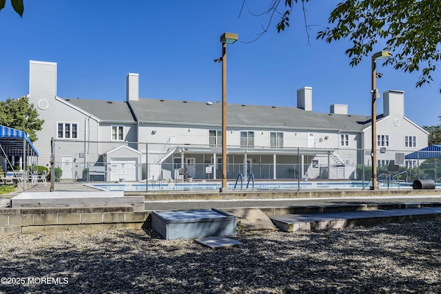 view of rear view of property